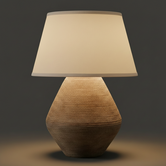 Calabria Table Lamp – Sculptural Stone-Inspired Modern Lighting