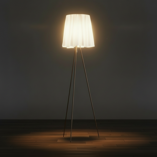 Rosy Angelis Floor Lamp – Lightweight Fabric Shade Ambient Floor Light