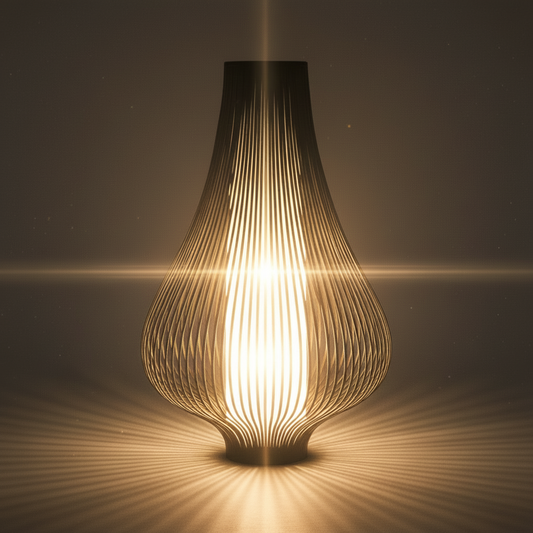 Blossom Table Lamp – Sculptural Velvet Ambient Table Light