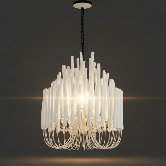 Tilda Chandelier – Sculptural Textured Modern Lighting