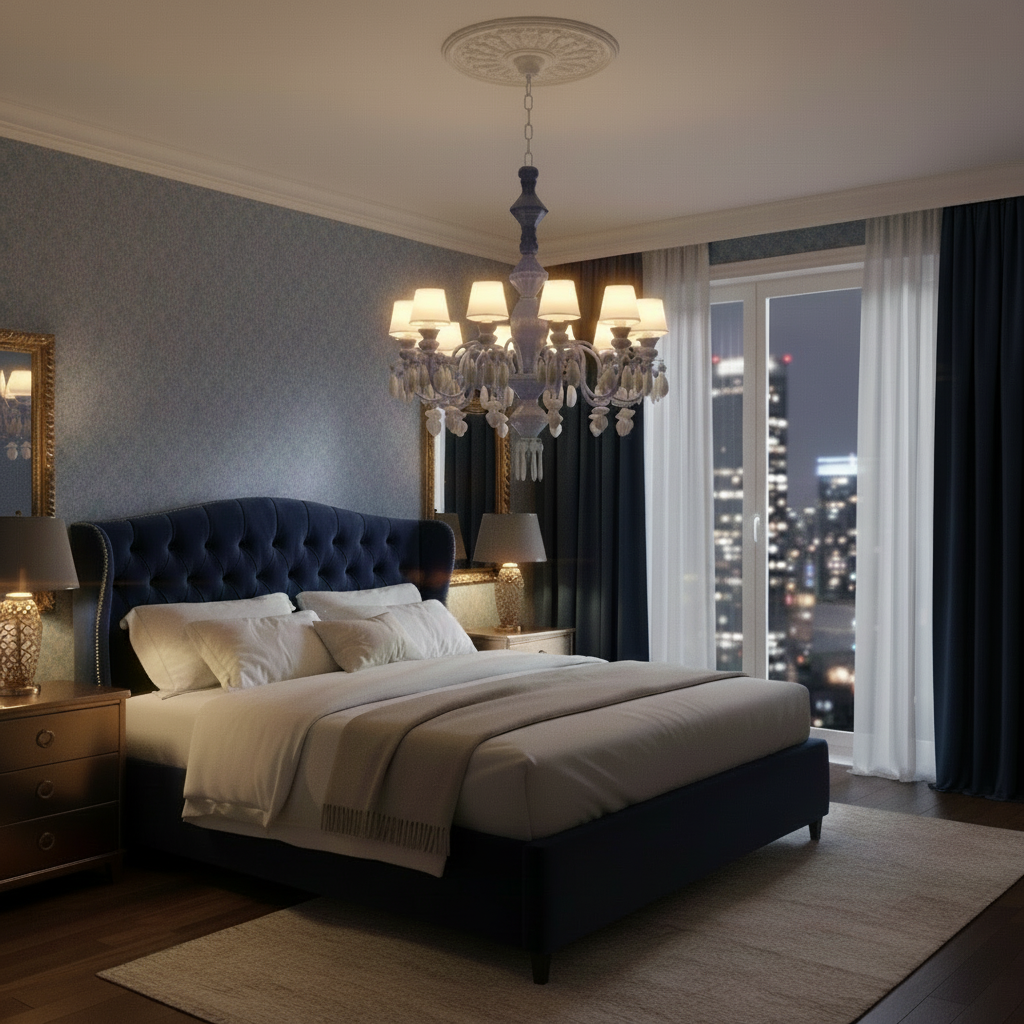 Belle de Nuit Chandelier – Artistic Porcelain Statement Lighting