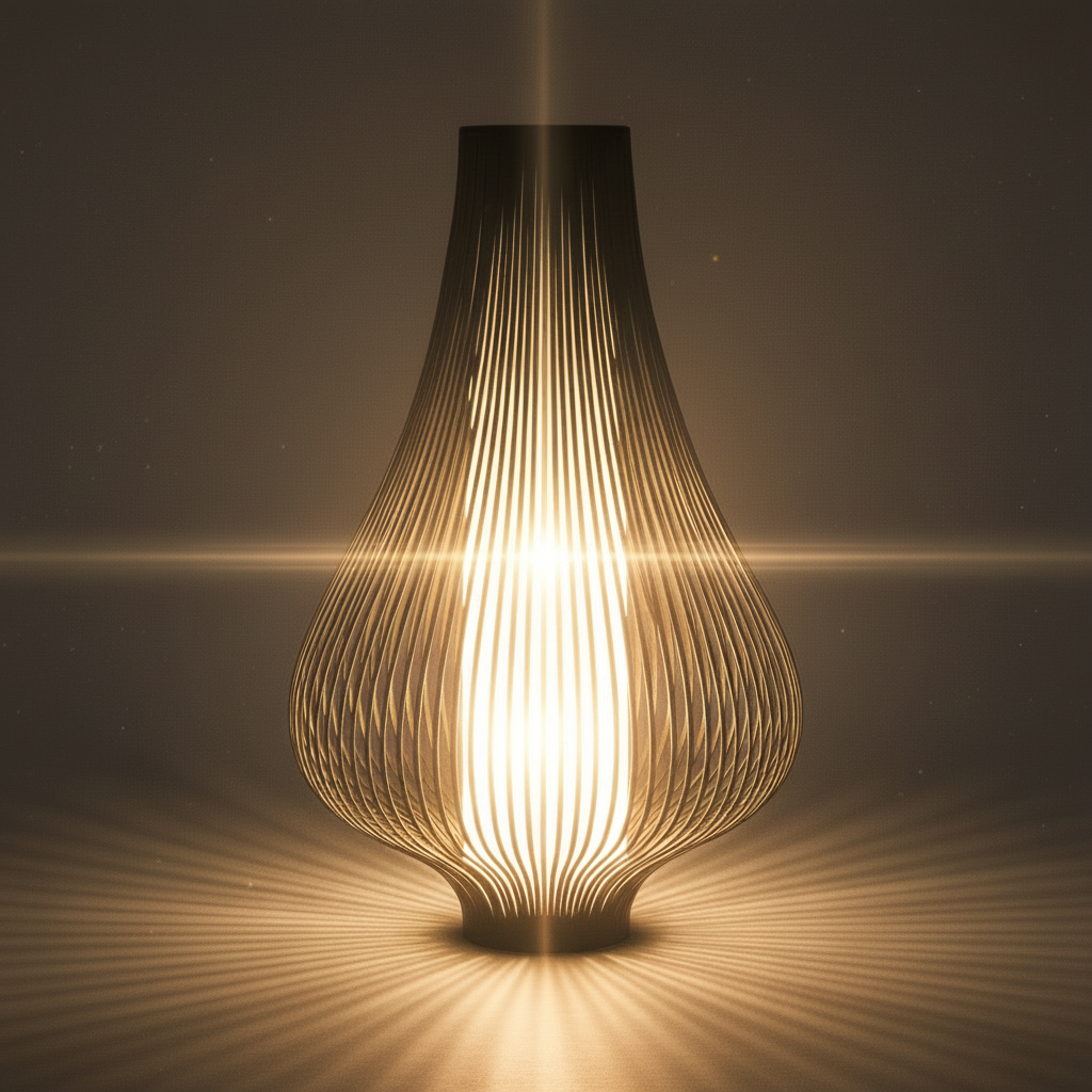 Blossom Table Lamp – Sculptural Velvet Ambient Table Light