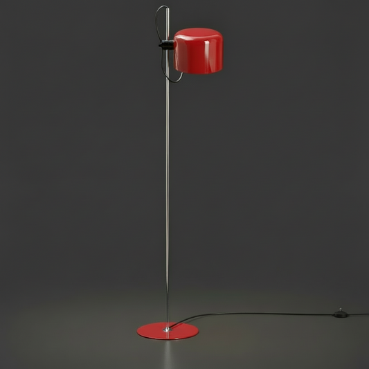 Coupé Floor Lamp – Scarlet Red Direct-Light Metal Floor Lamp