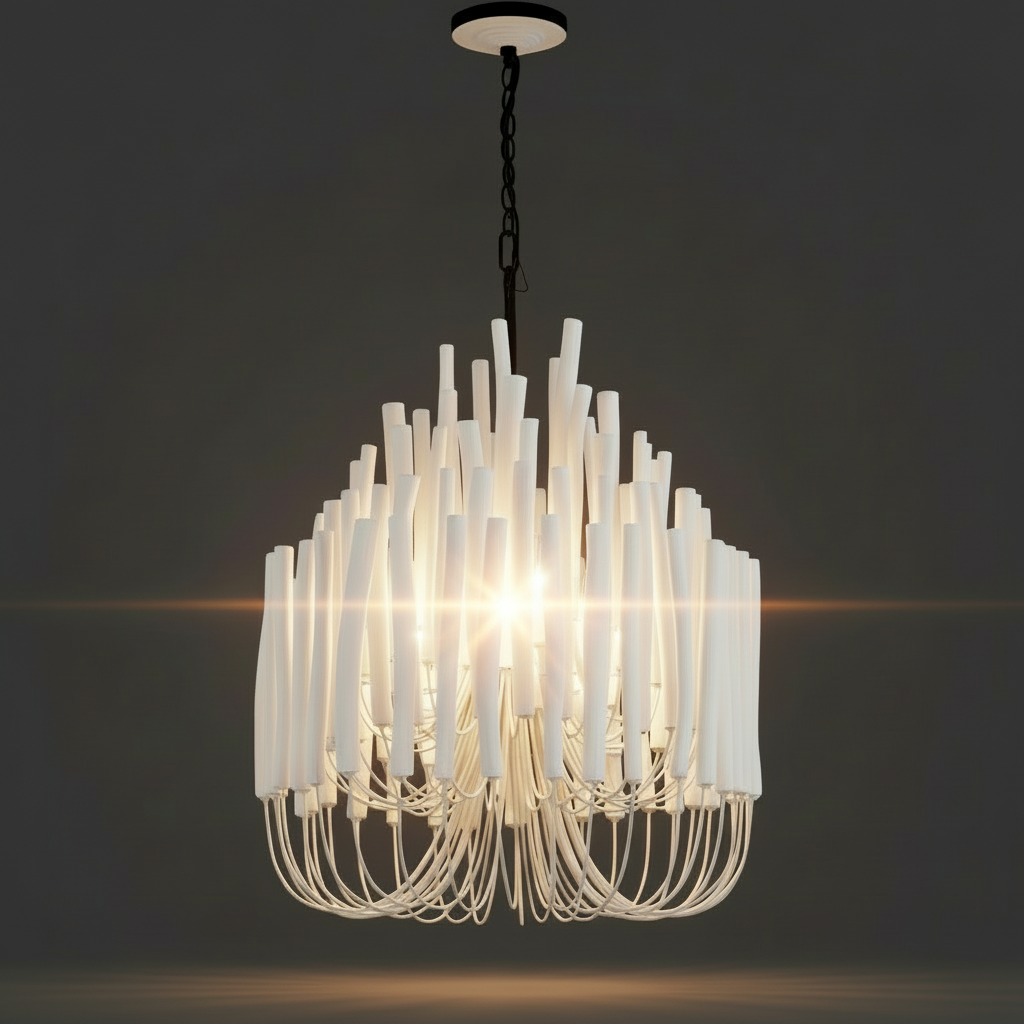 Tilda Chandelier – Sculptural Textured Modern Lighting
