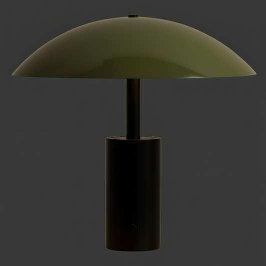 Luminova Arundel Low Table Lamp – Sculpted Dome Silhouette in Brass