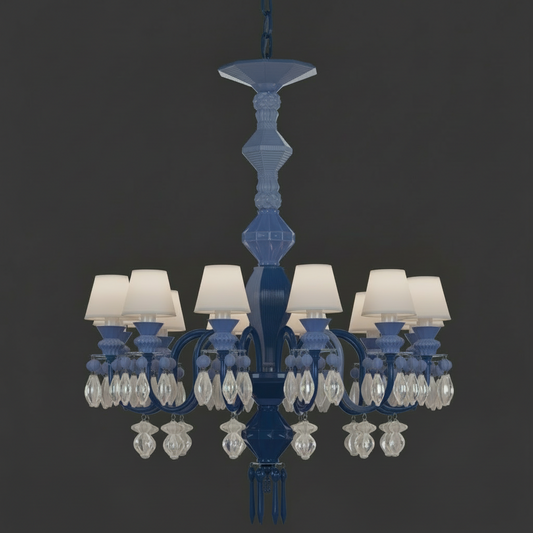 Belle de Nuit Chandelier – Artistic Porcelain Statement Lighting