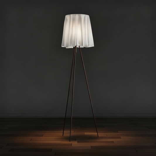 Rosy Angelis Floor Lamp – Lightweight Fabric Shade Ambient Floor Light