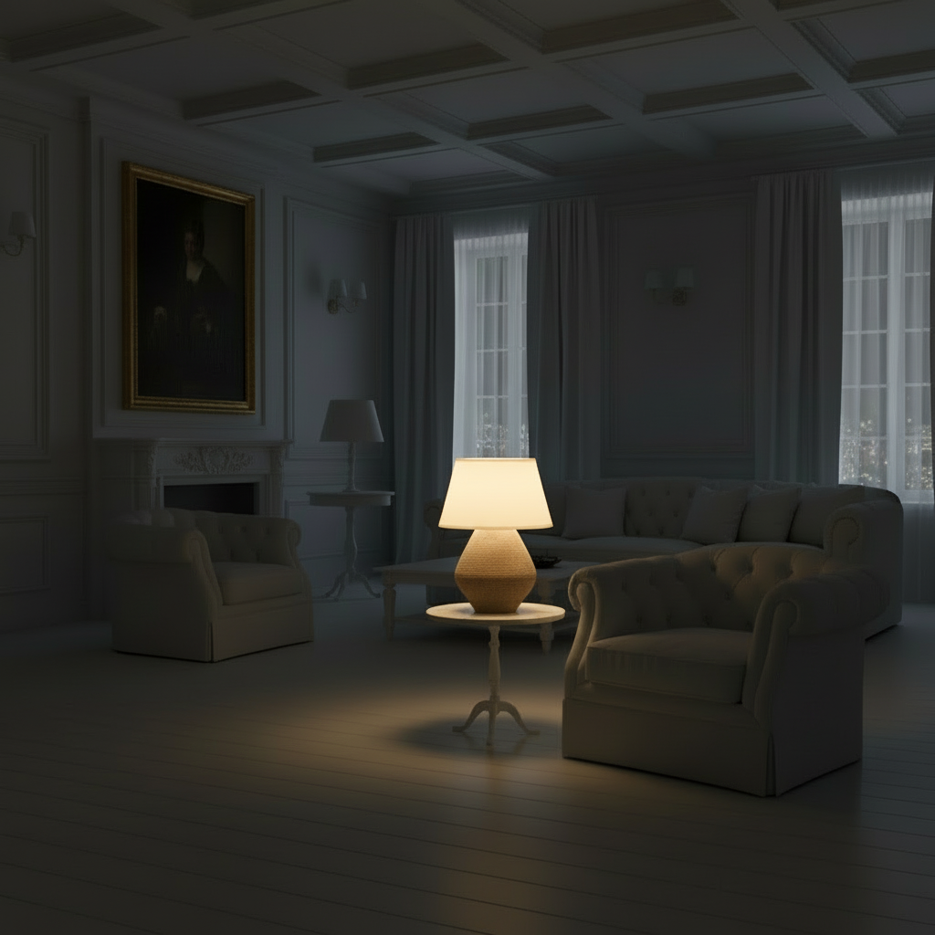 Calabria Table Lamp – Sculptural Stone-Inspired Modern Lighting