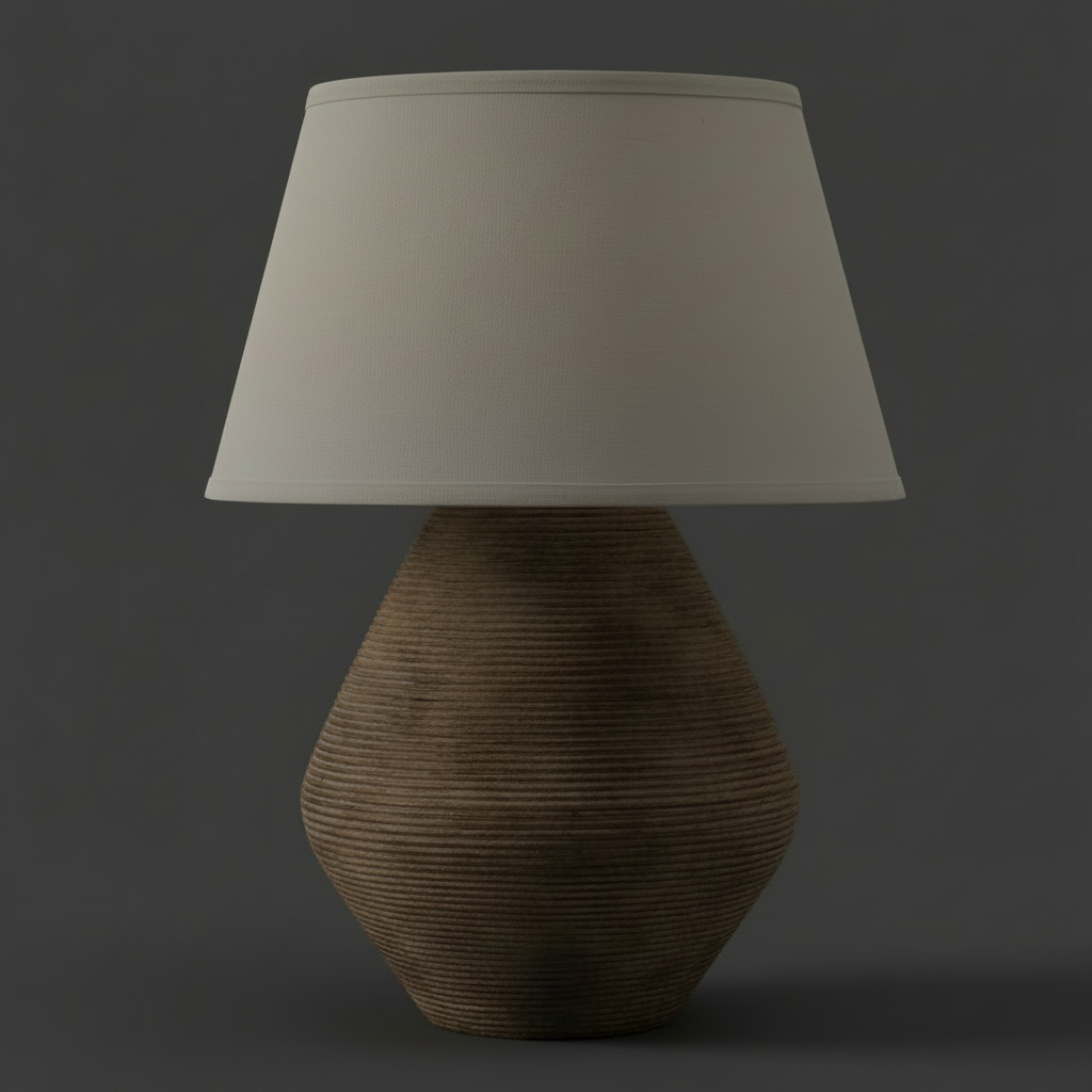 Calabria Table Lamp – Sculptural Stone-Inspired Modern Lighting